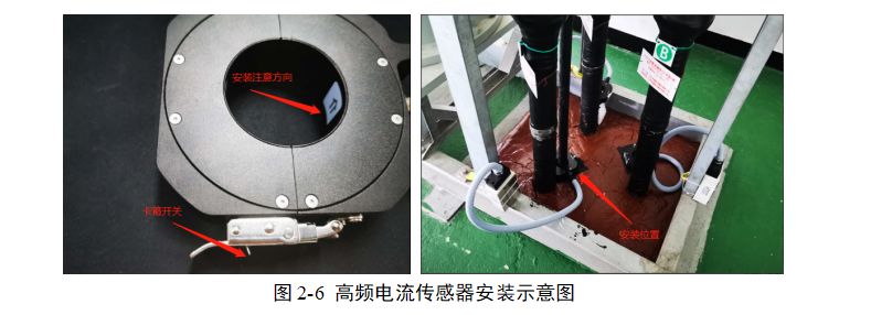 高频电流传感器安装示意图