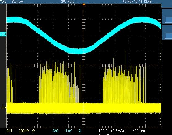 金属间局部放电信号（浮动放电型）